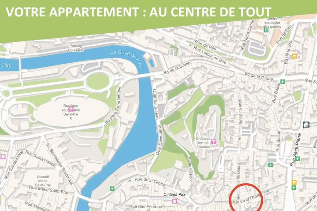 Le Montferrat - 65M2 - 2 Chambres - Rue De La Grotte - Hyper Centre Λούρδη Εξωτερικό φωτογραφία